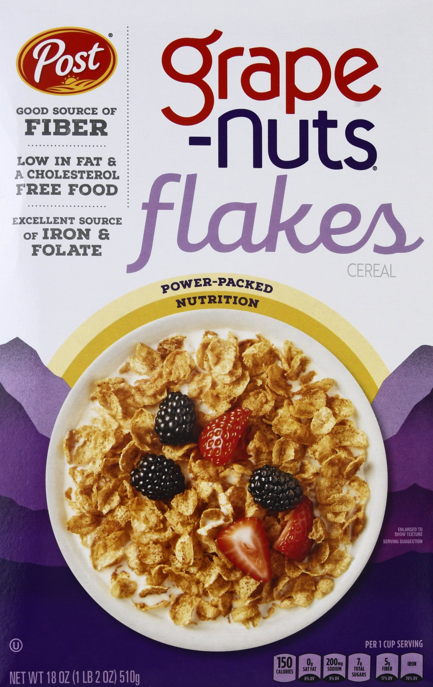 Grape Nuts Flakes Cereal 18 oz