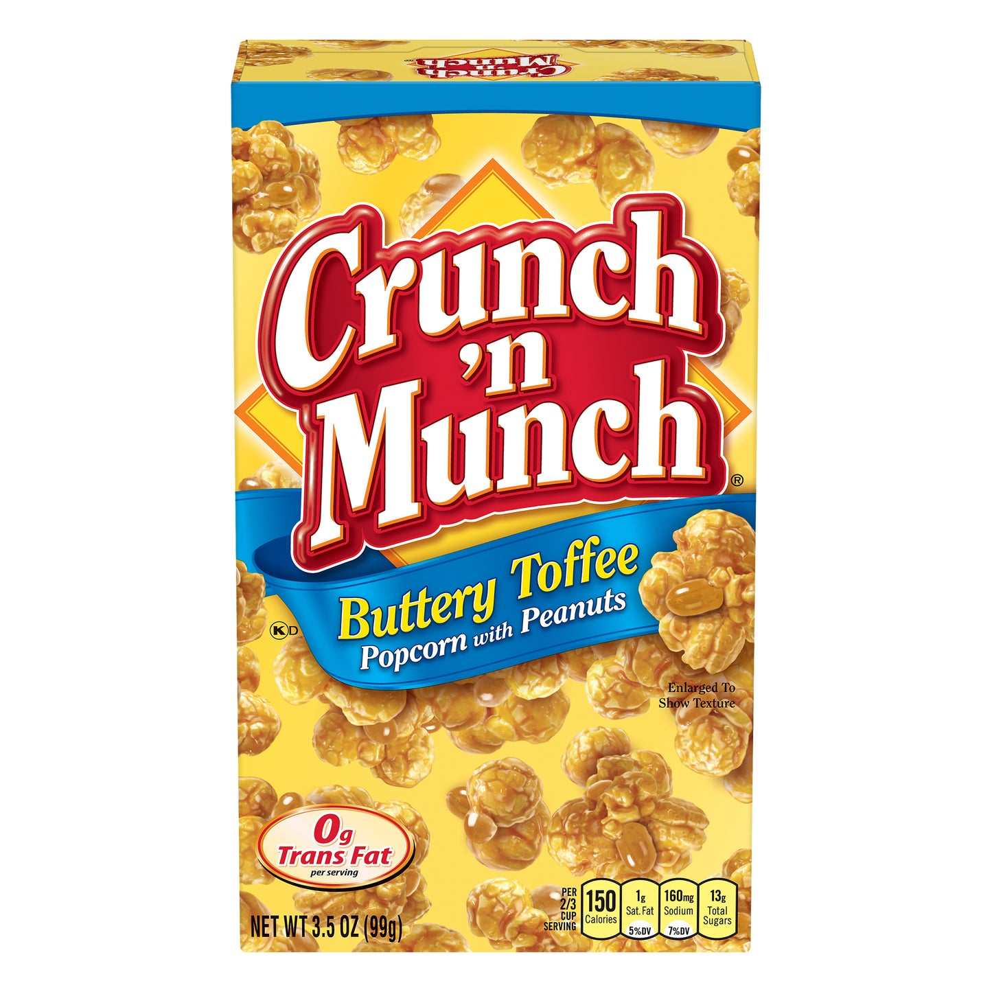 Crunch 'n Munch With Peanuts Buttery Toffee Popcorn 3.5 oz