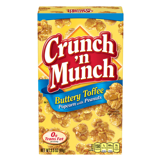 Crunch 'n Munch With Peanuts Buttery Toffee Popcorn 3.5 oz