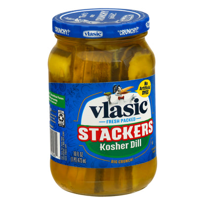 Vlasic Stackers Kosher Dill Pickles 16 oz