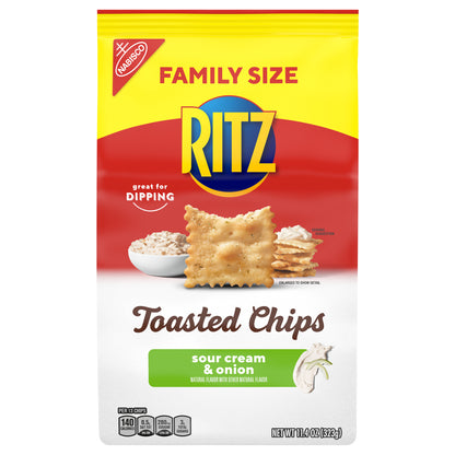 Nabisco Ritz Sour Cream & Onion Toasted Chips 11.4 oz. Bag