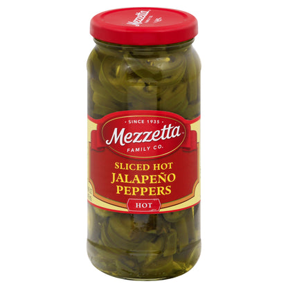 Mezzetta Sliced Hot Jalapeno Peppers 16 fl oz