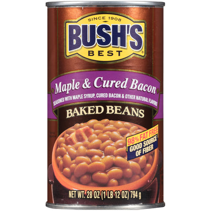 Bush's Best® Maple & Cured Bacon Baked Beans 28 oz. Can