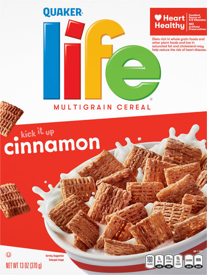Quaker Life Multigrain Cereal Cinnamon 13 Oz