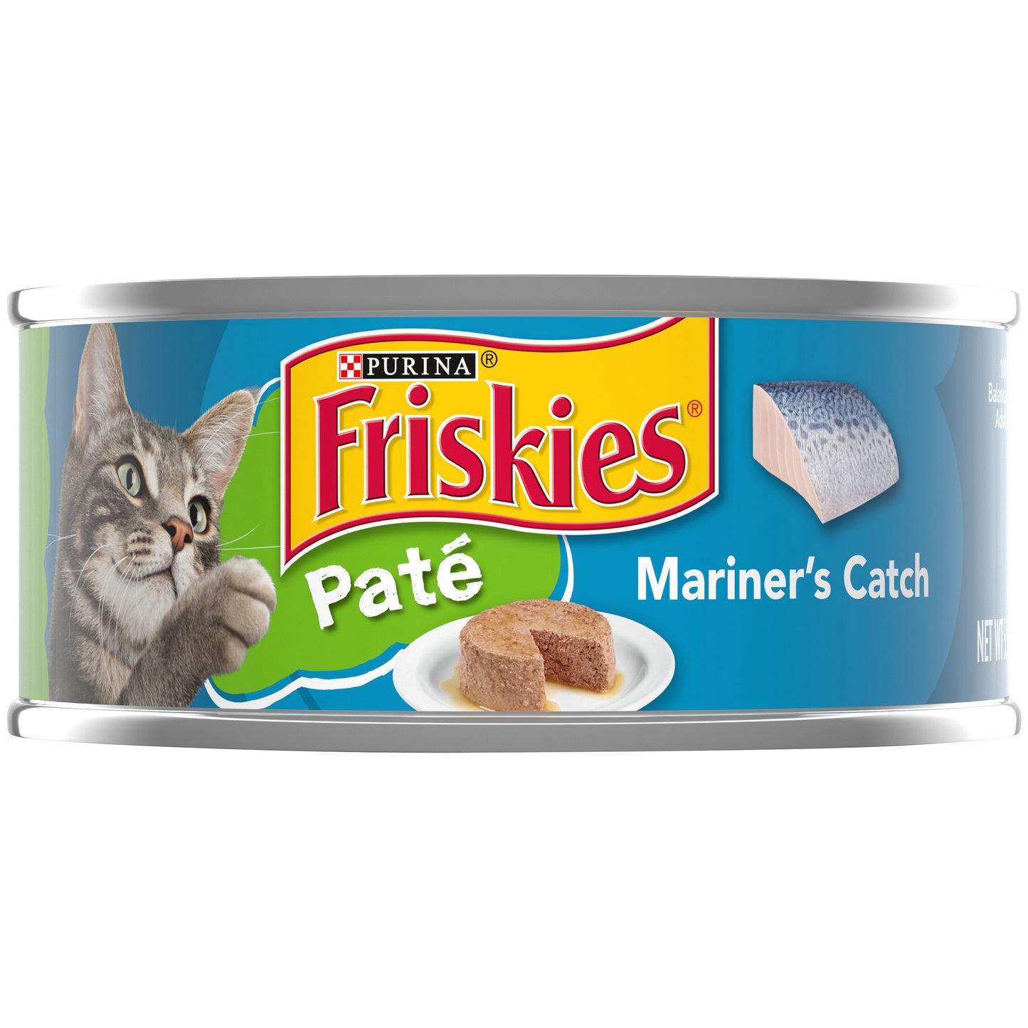 Purina Friskies Pate Wet Cat Food, Mariner's Catch - 5.5 oz. Can