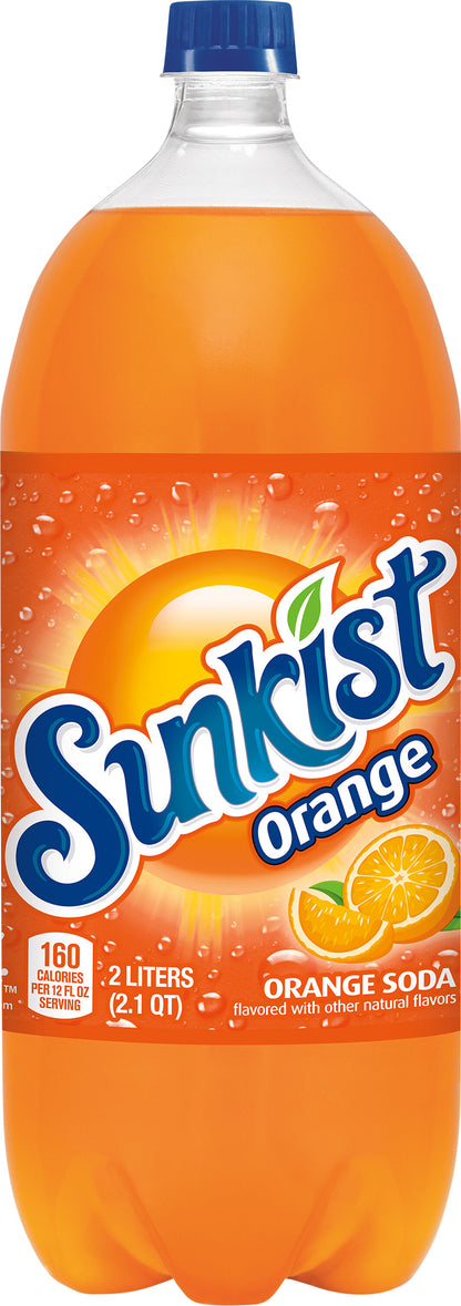 Sunkist Orange Soda, 2 L bottle