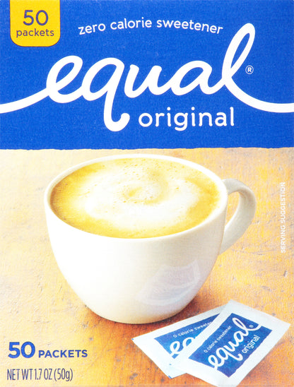 Equal Zero Calorie 50 Pack Original Sweetener 50 ea