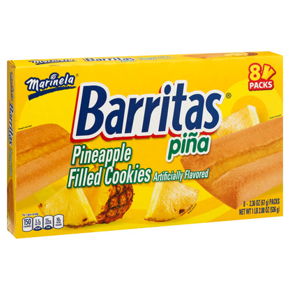 Marinela Barritas 8 Packs Pineapple Filled Cookies 8 ea