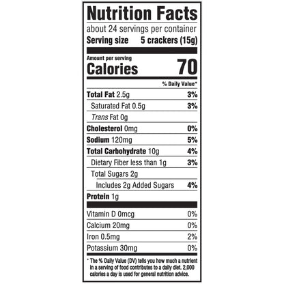 Nabisco Ritz Crackers Baked with Whole Wheat 12.9 oz. Box