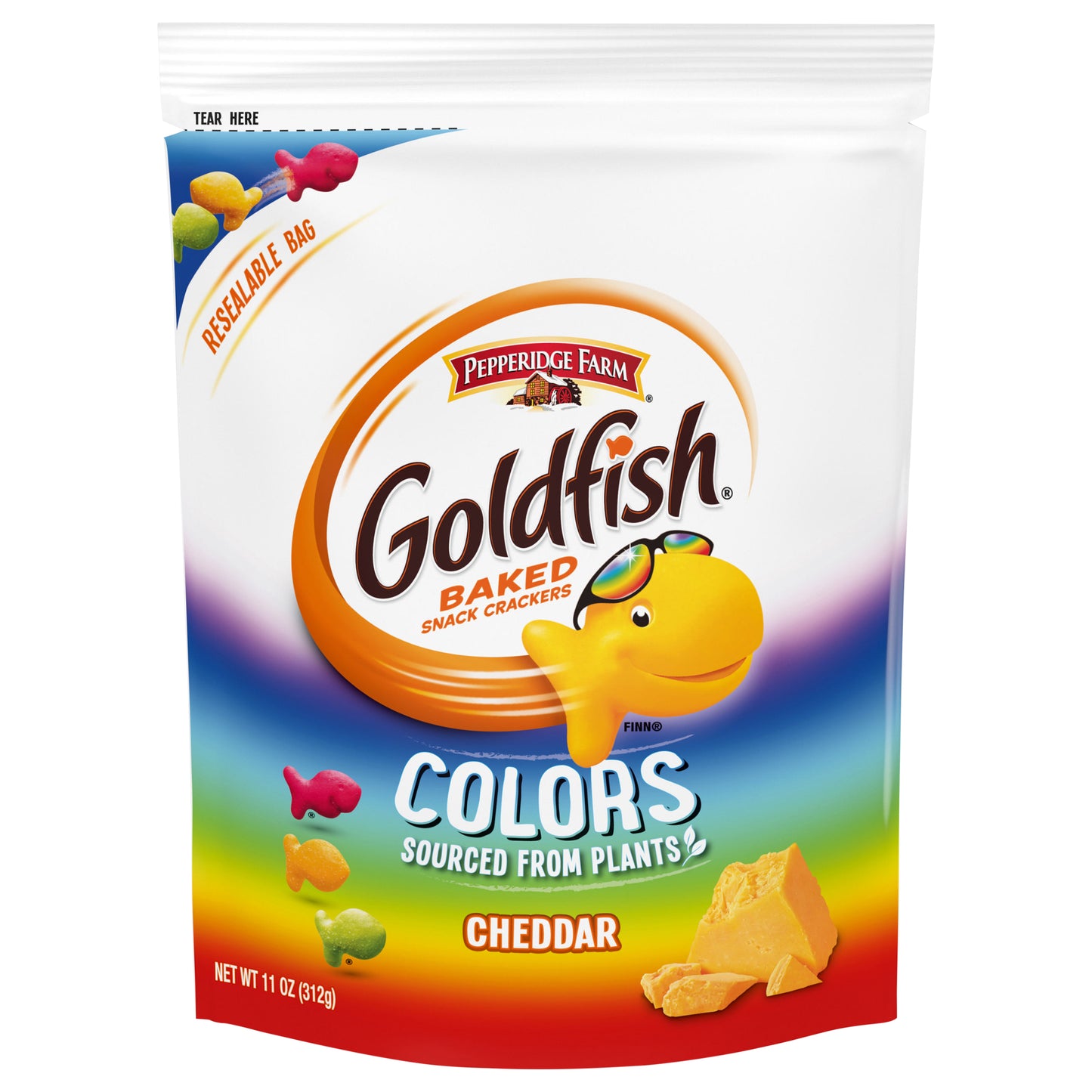 Goldfish Colors Cheddar Baked Snack Crackers 11 oz