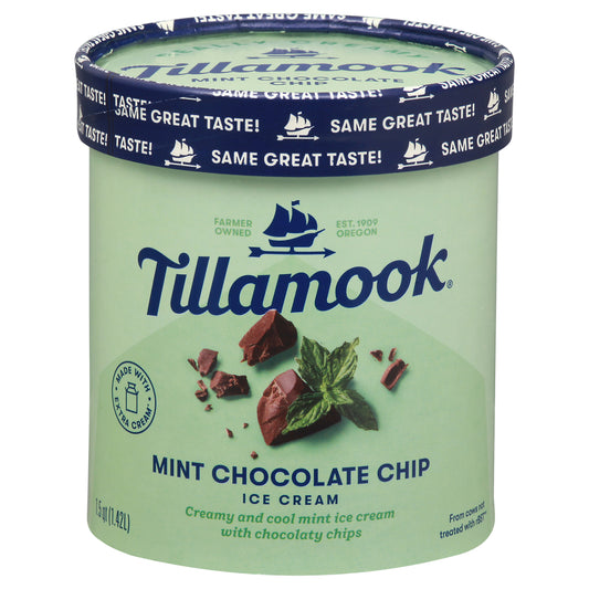 Tillamook Mint Chocolate Chip Ice Cream 1.5 qt
