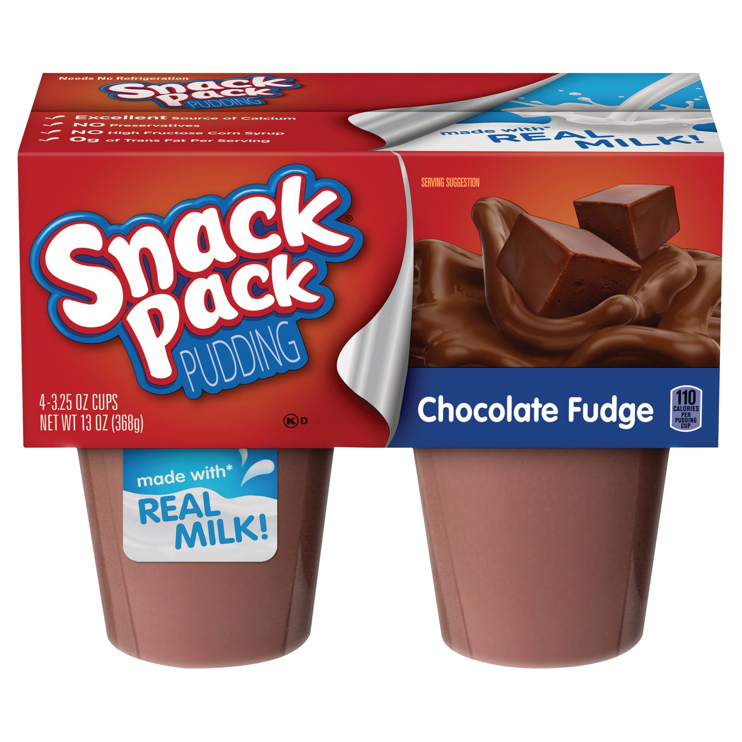 Snack Pack 4 Pack Chocolate Fudge Pudding 4 ea