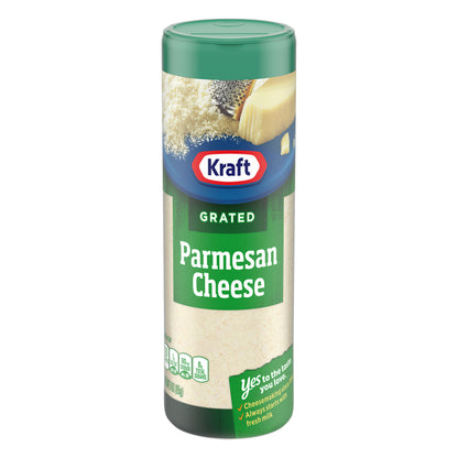 Kraft Grated Cheese, Parmesan Cheese, 3 oz Bottle