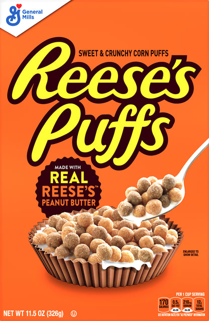 Reese's Puffs Sweet & Crunchy Peanut Butter Corn Puffs 11.5 oz