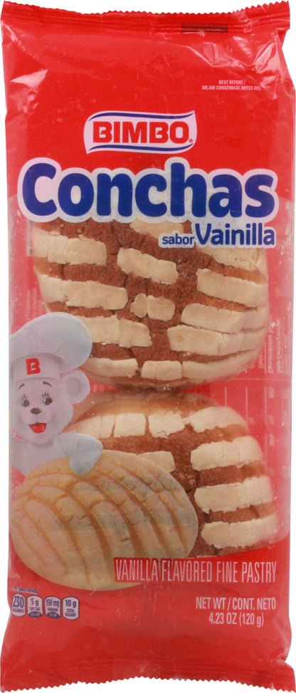 Bimbo Vanilla Flavored Conchas 4.23 oz