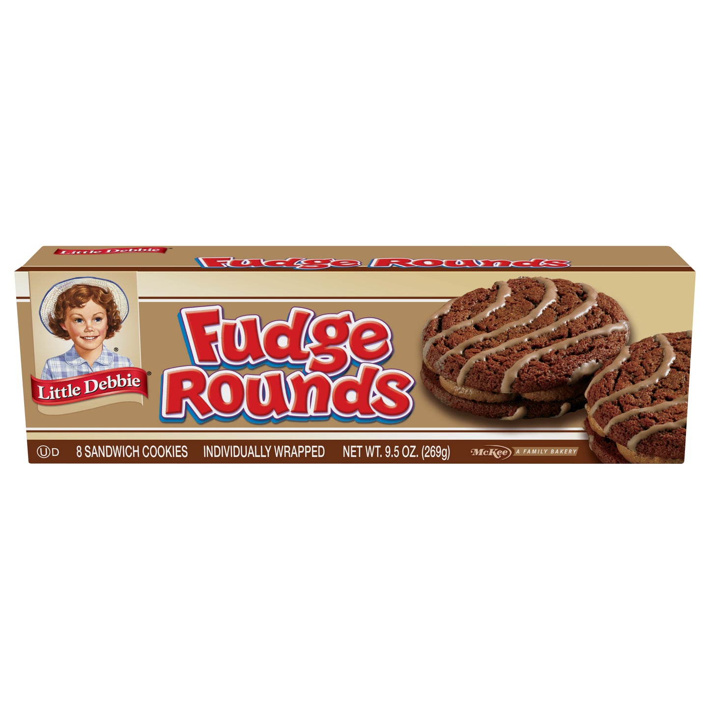 Little Debbie 8 Pack Fudge Rounds Sandwich Cookies 8 ea
