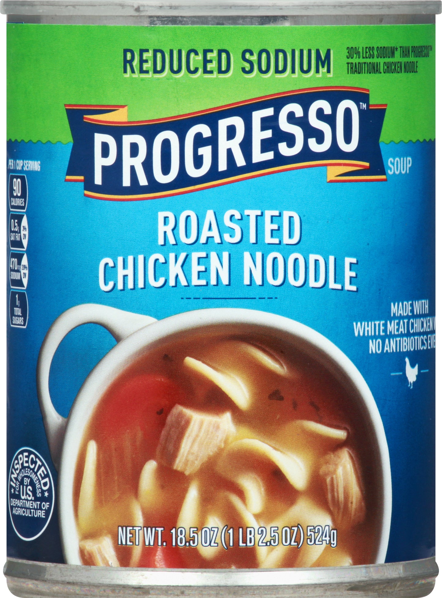 Progresso Reduced Sodium Roasted Chicken Noodle Soup 18.5 oz
