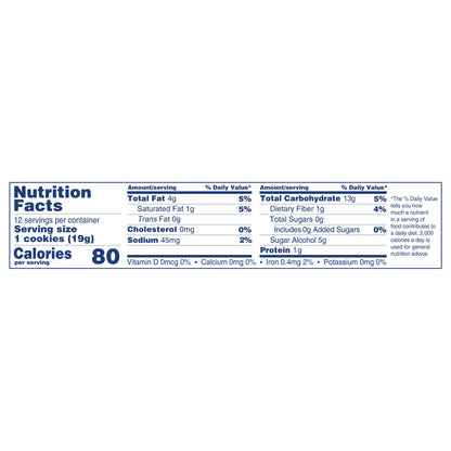 Voortman Bakery Sugar Free Oatmeal Cookies 8 oz