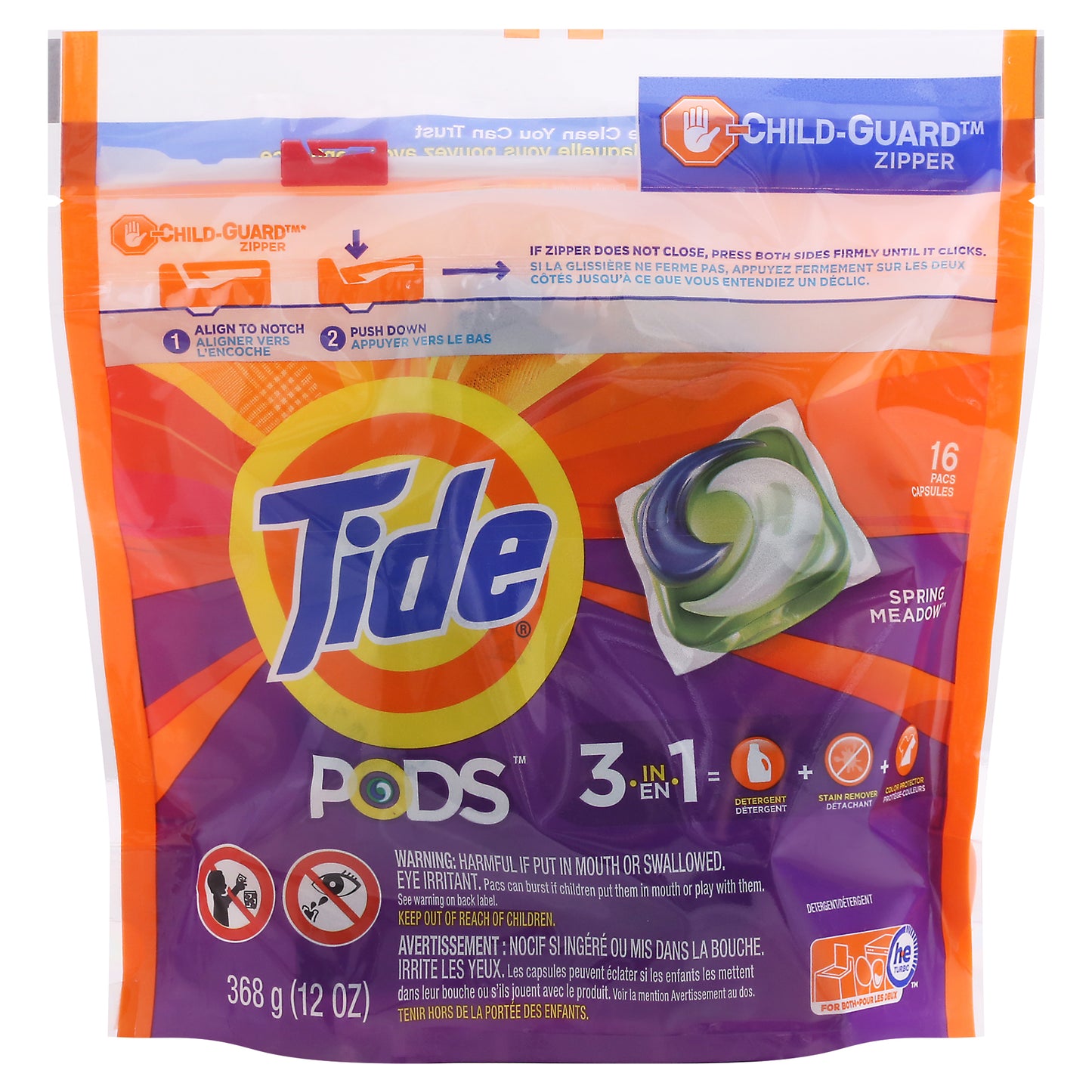 Tide Pods Spring Meadow Detergent 16 ea