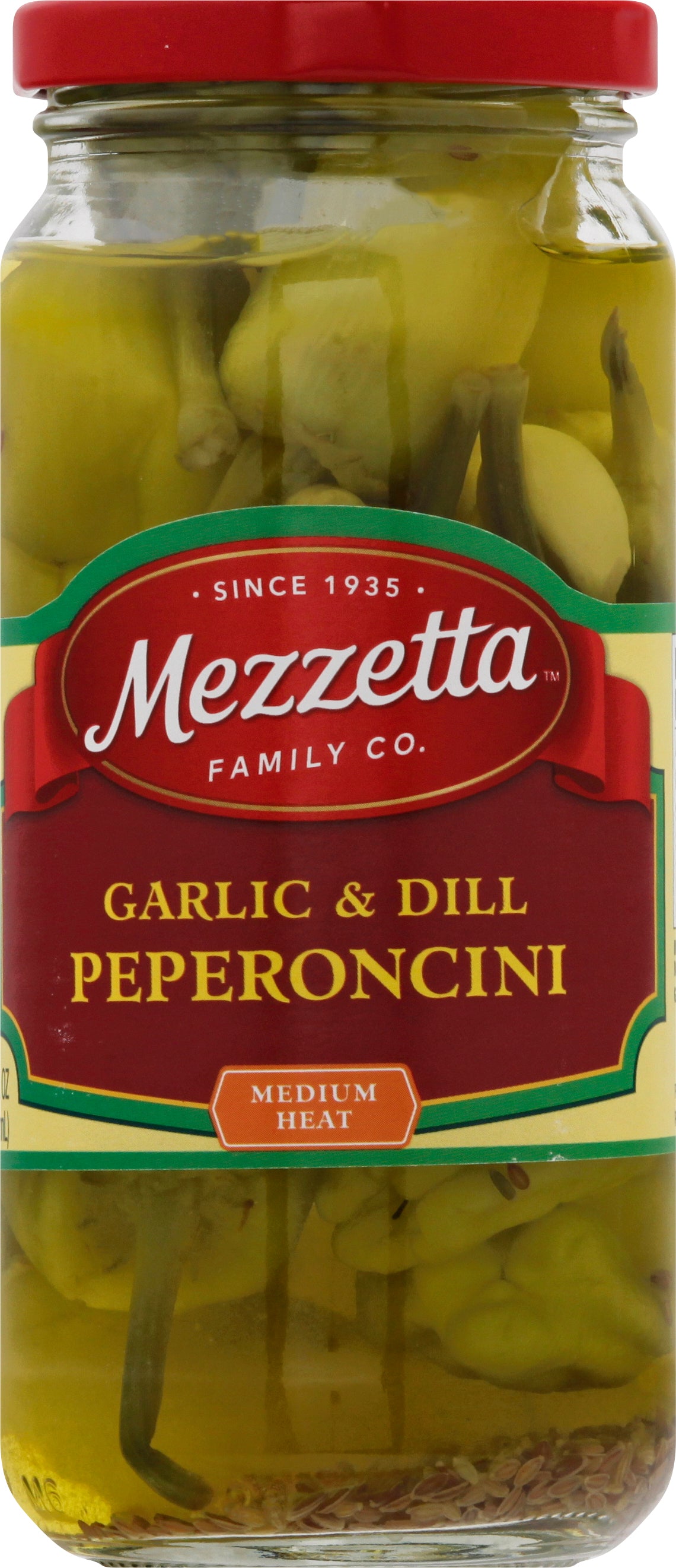 Mezzetta Medium Heat Garlic & Dill Pepperoncini 16 oz