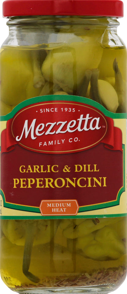 Mezzetta Medium Heat Garlic & Dill Pepperoncini 16 oz