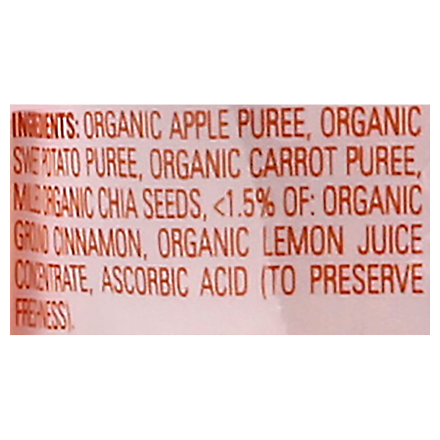 HappyTot Organics Superfoods Apples, Sweet Potato, Carrots & Cinnamon + Super Chia 4.22 oz