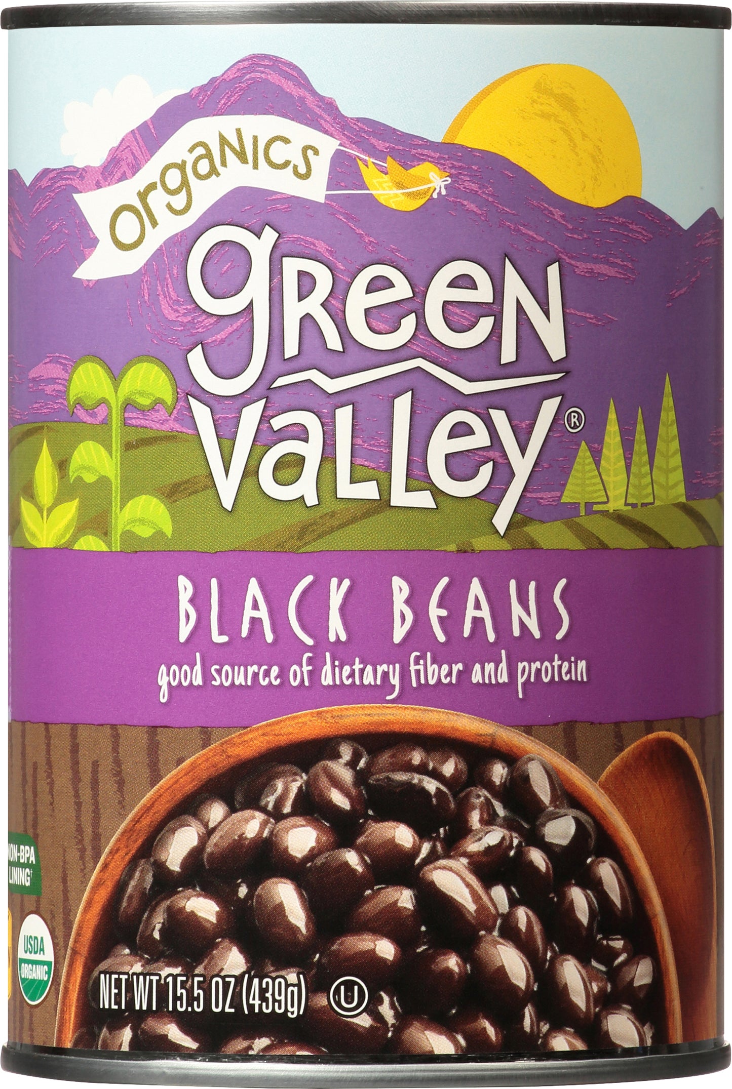 Green Valley Organics Black Beans 15.5 oz
