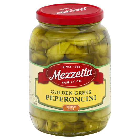 Mezzetta Medium Heat Golden Greek Peperoncini 32 oz