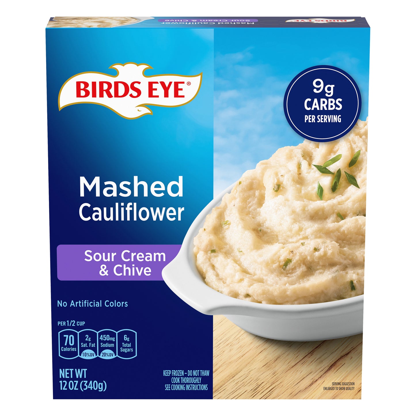 Birds Eye Sour Cream & Chives Mashed Cauliflower 12 oz