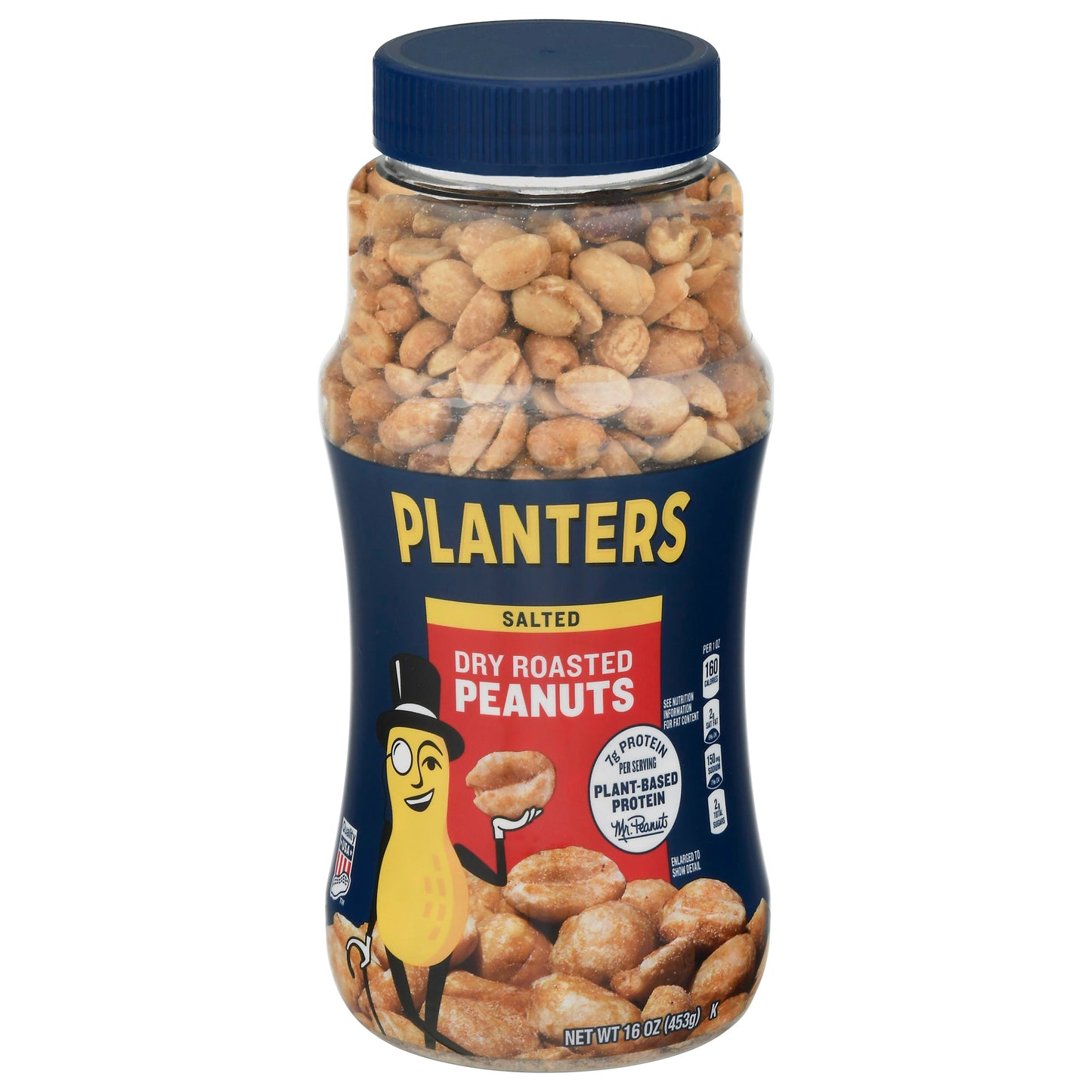 Planters Dry Roasted Salted Peanuts 16 oz