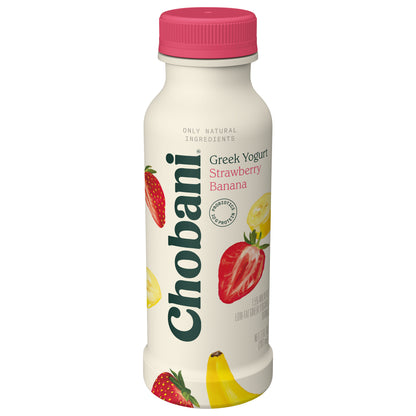 Chobani Low-Fat Greek Strawberry Banana Yogurt Drink 7 fl oz