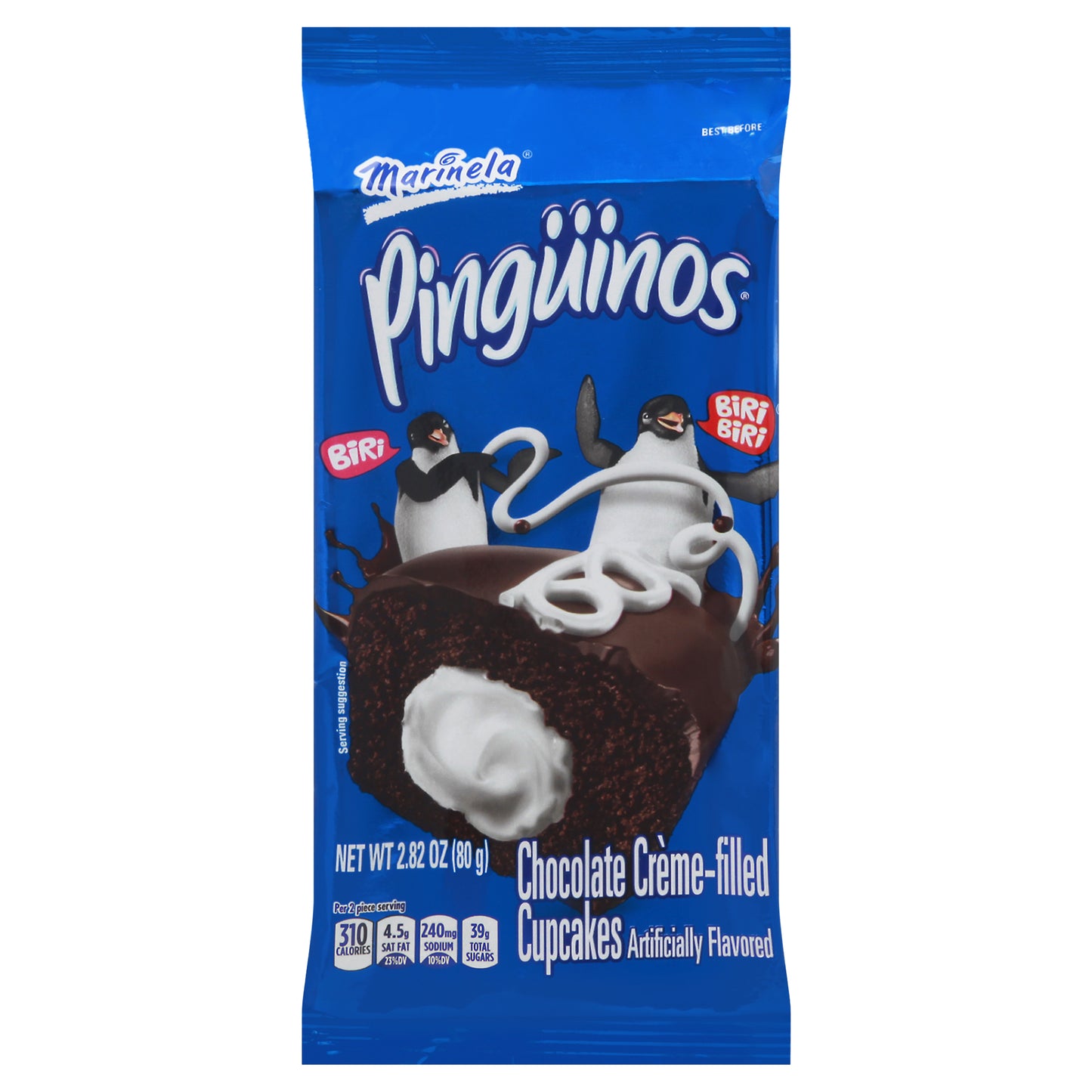 Marinela Pinguinos Chocolate Creme-Filled Cupcakes 2.82 oz