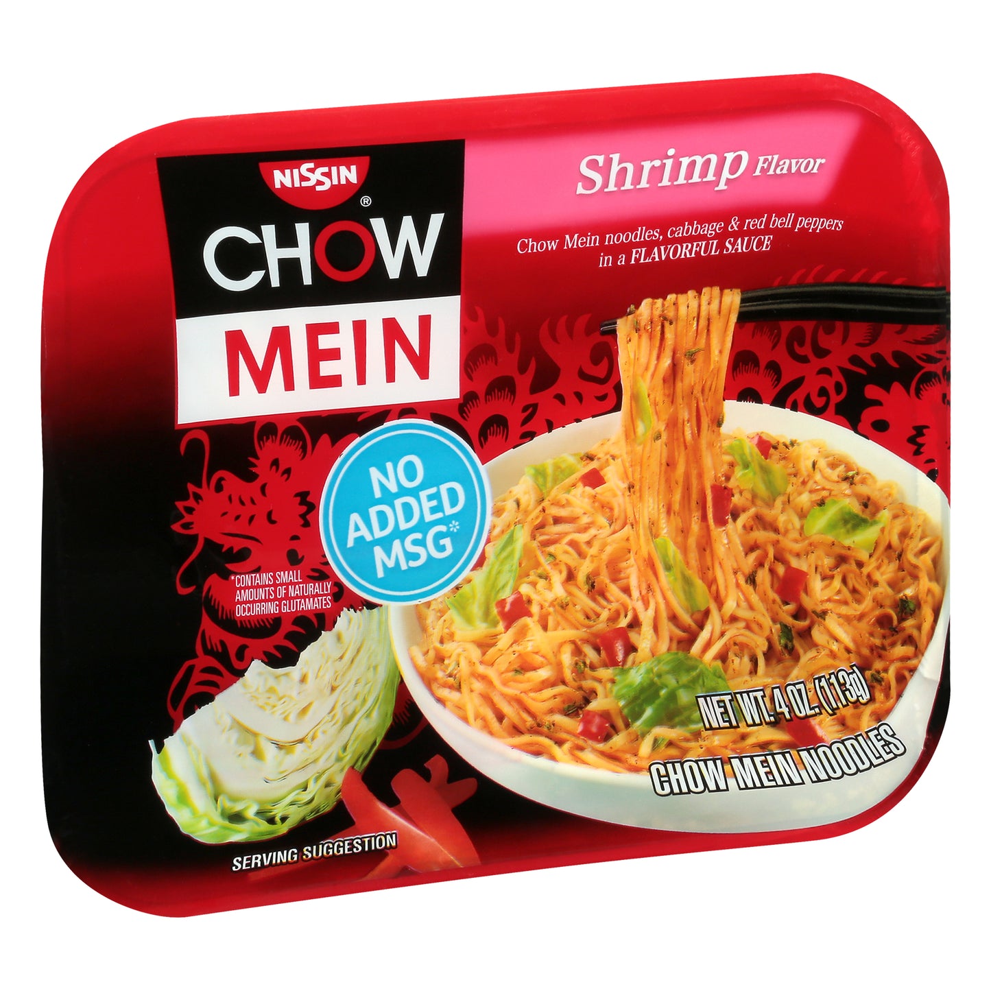 Nissin Shrimp Flavor Chow Mein Noodles 4 oz