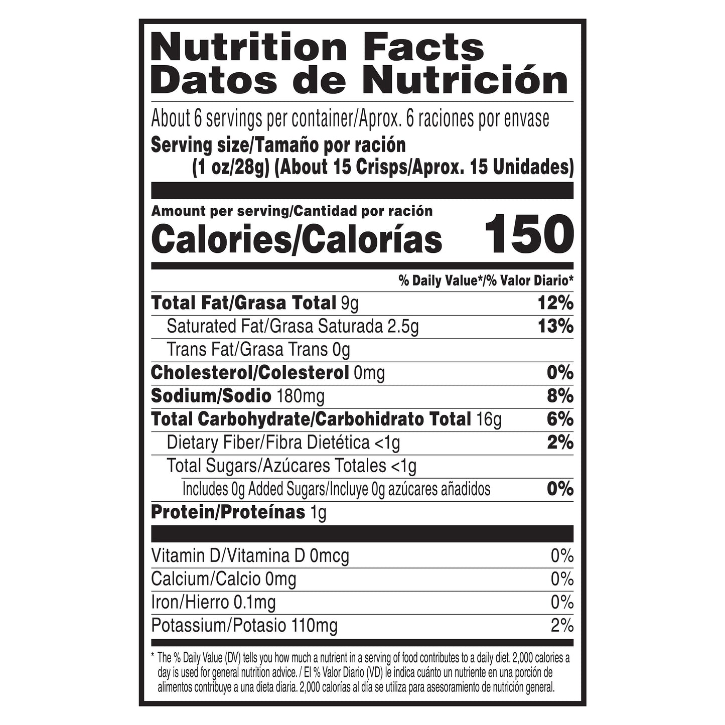 Pringles Ranch Potato Crisps 5.5 oz