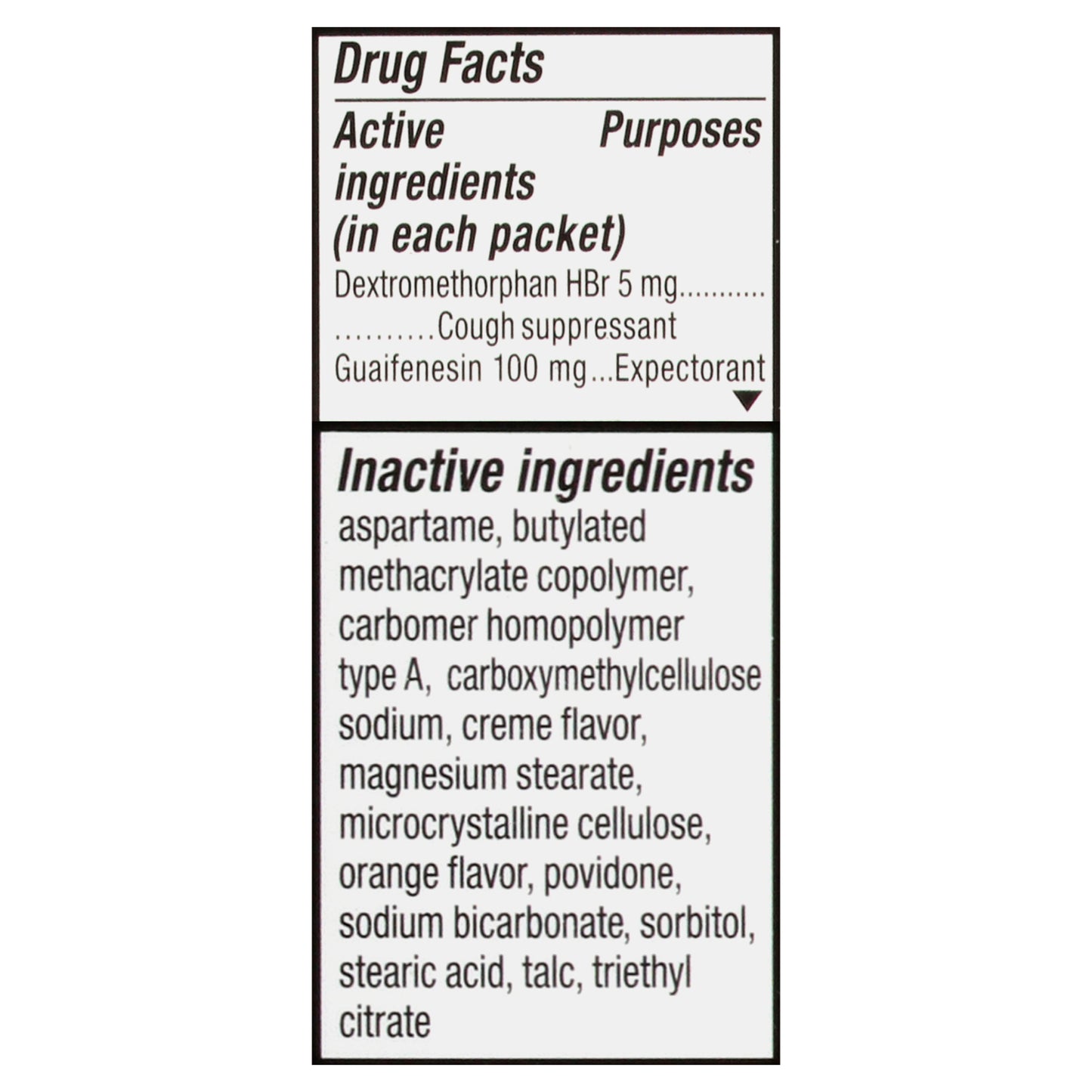 Mucinex Children's Orange Creme Flavor Cough 12 Granule Packets Box