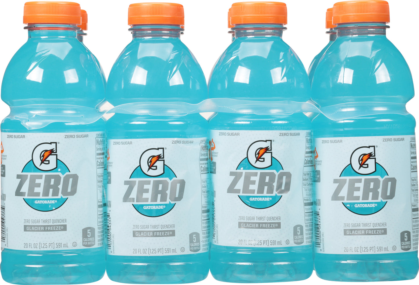 Gatorade Zero Glacier Freeze Thirst Quencher 8-20 fl oz Bottles Multipack