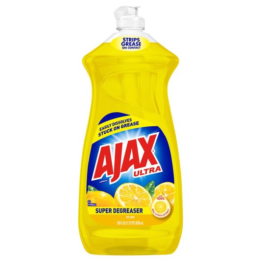 Ajax Ultra Super Degreaser Lemon Dish Liquid 28 fl oz Bottle