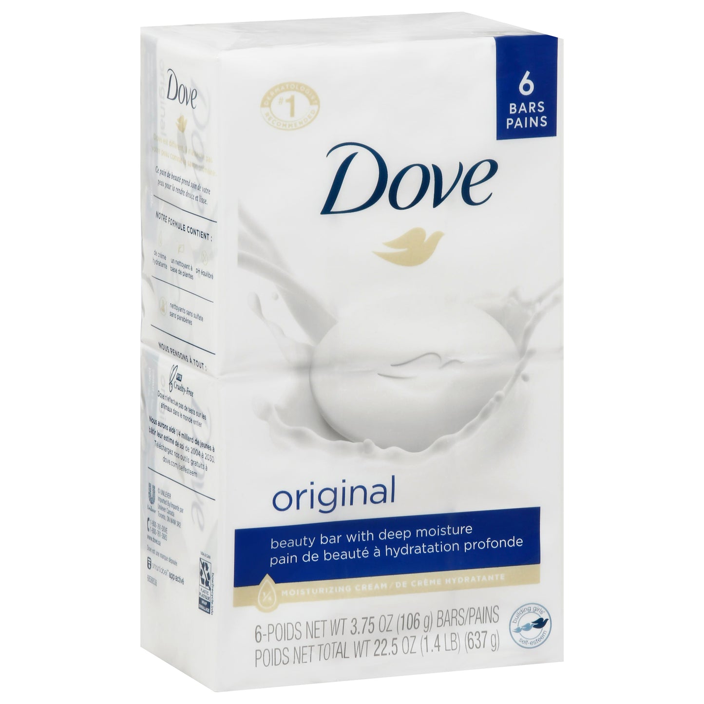 Dove Original Beauty Bar 6 - 3.75 oz Bars