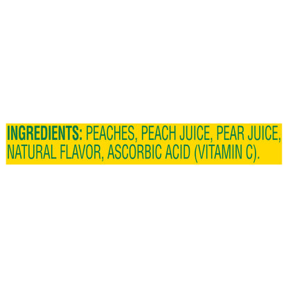 Del Monte 100% Juice Sliced Peaches 15 oz Can