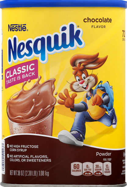 Nesquick Powder Chocolate Flavor Drink Mix 38 oz