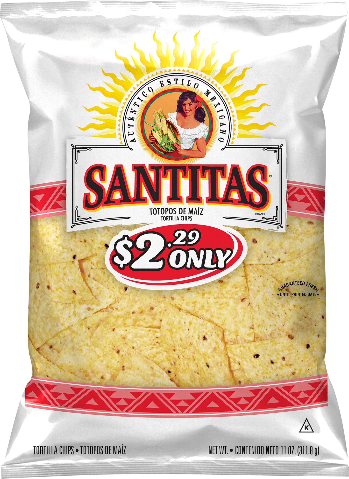 Santitas Tortilla Chips 11 Oz