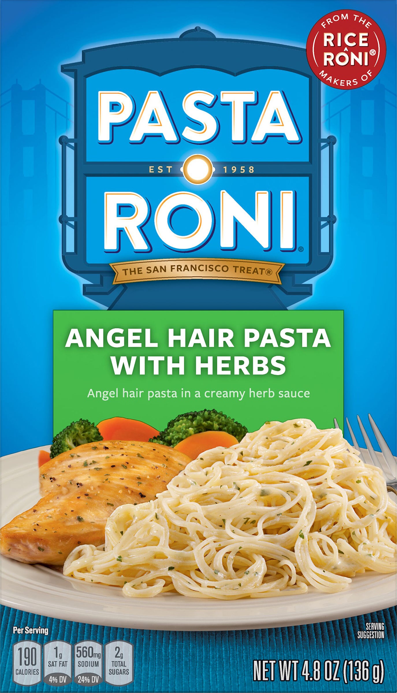 Pasta Roni Pasta Mix Angel Hair Pasta With Herbs 4.8 Oz