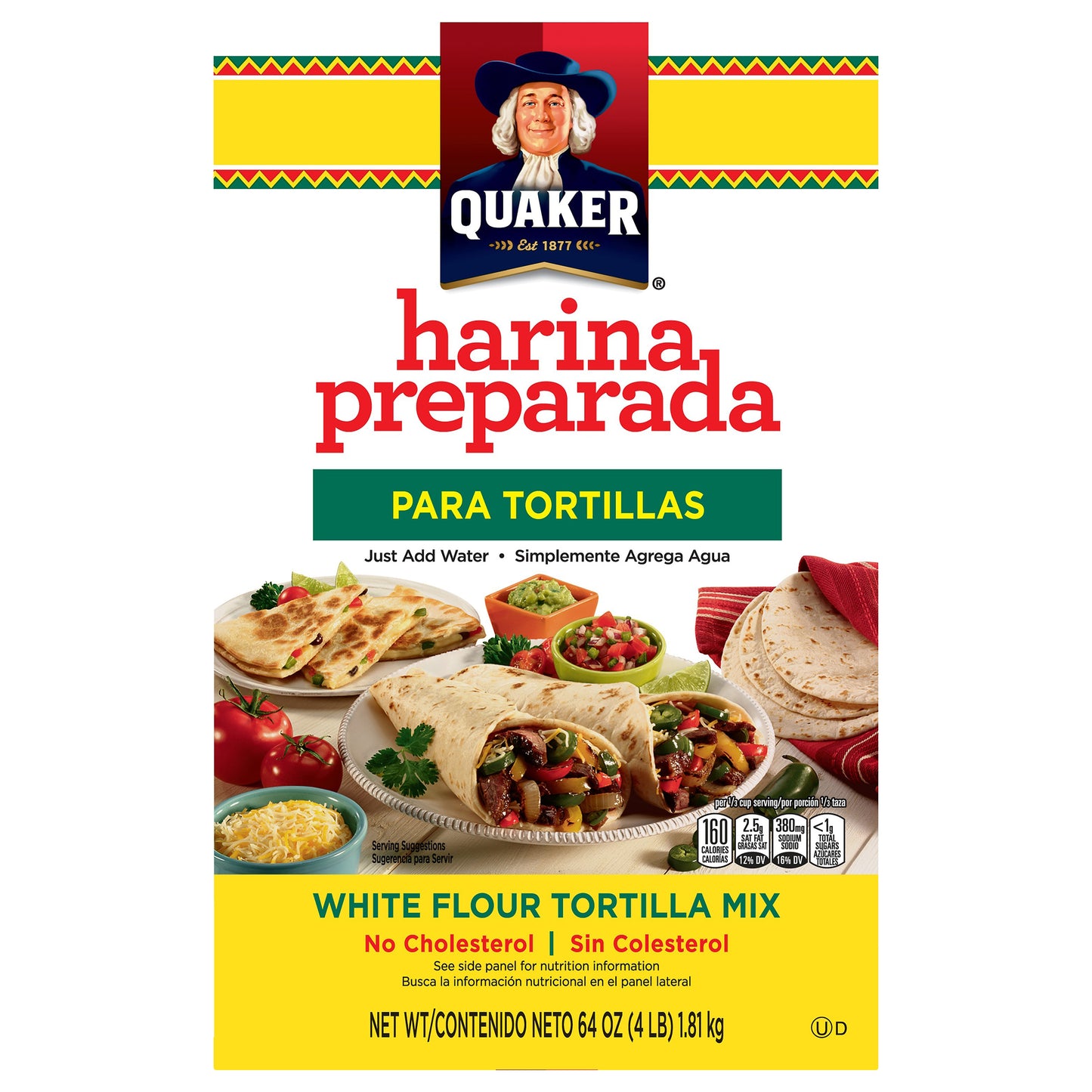 Quaker White Flour Tortilla Mix 64 oz
