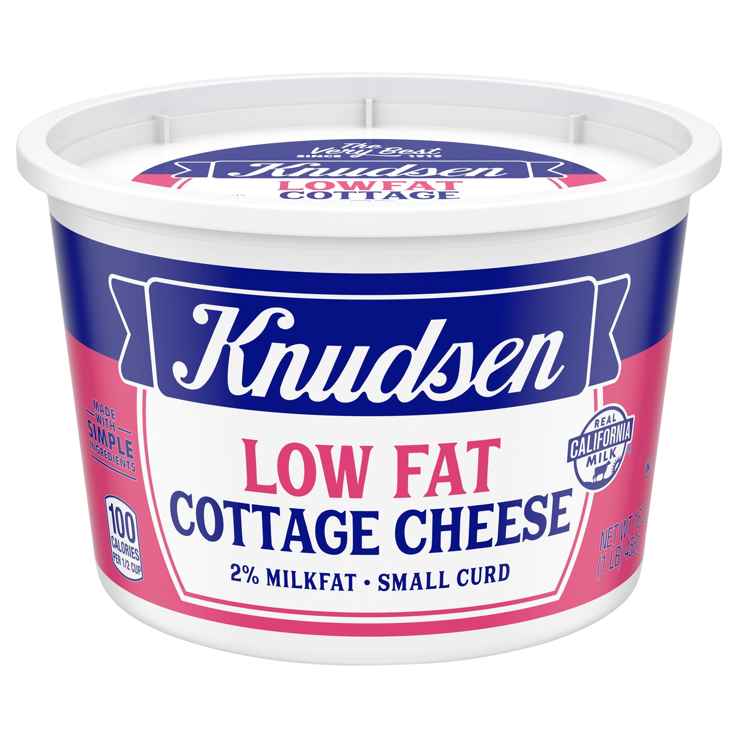 Knudsen Lowfat Small Curd 2% Milkfat Cottage Cheese 16 oz Cup\Tub