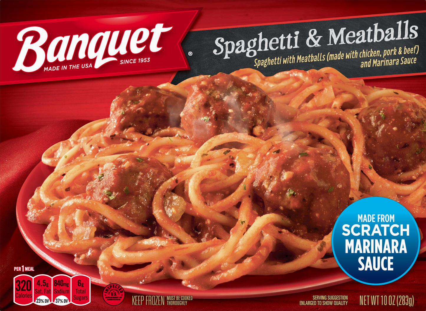 Banquet Spaghetti & Meatballs 10 oz