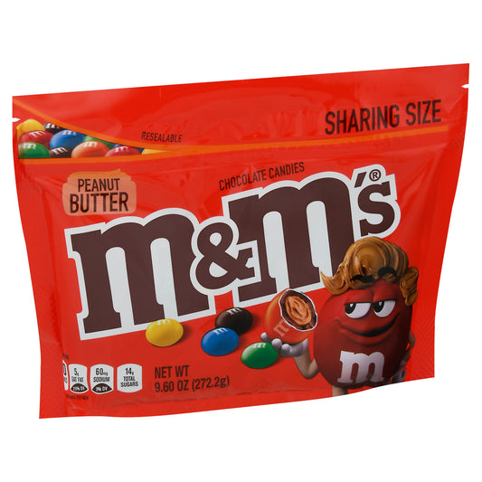 M&M's Sharing Size Peanut Butter Chocolate Candies 9.60 oz