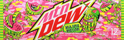 Mtn Dew Major Melon Soda 12-12 fl oz Cans