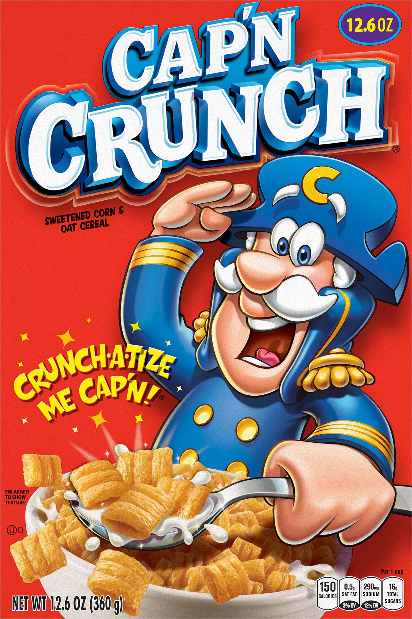 Cap'n Crunch Sweetened Corn & Oat Cereal 12.6 Oz