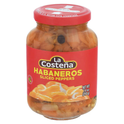 La Costena Habaneros Sliced Peppers 7.4 oz