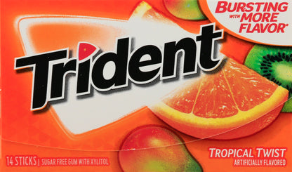 Trident Sugar Free Tropical Twist Gum 14 ea